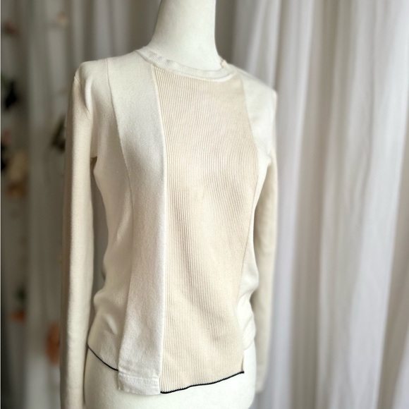 [NEW ARRIVAL] Proenza Schouler Crème Knit Top, Asymmetrical Small (S) - Picture 11 of 13